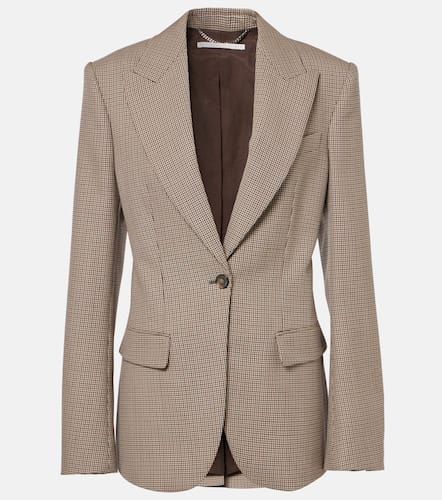 Blazer en laine vierge à carreaux - Stella McCartney - Modalova
