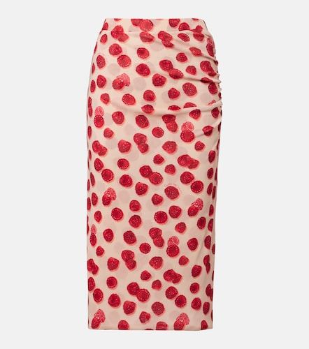 Printed mesh midi skirt - Stella McCartney - Modalova