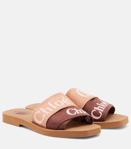 Chloé Sandali Woody in canvas - Chloe - Modalova