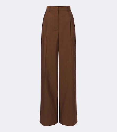 Wool and silk wide-leg pants - Stella McCartney - Modalova