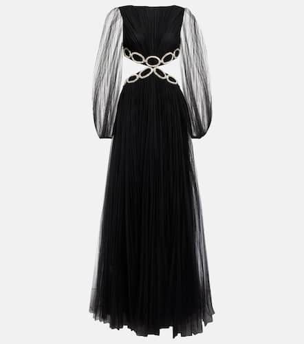 Embellished cutout tulle gown - Valentino - Modalova