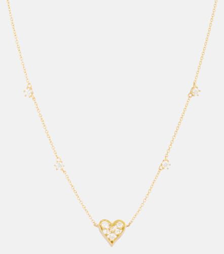 Margot Heart Mini 18kt necklace with diamonds - Jade Trau - Modalova