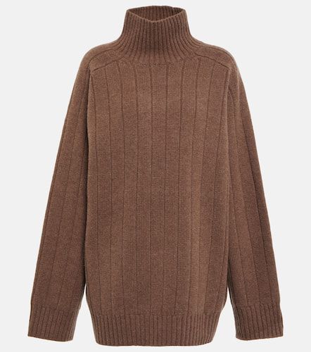 Ribbed-knit wool-blend turtleneck sweater - Toteme - Modalova