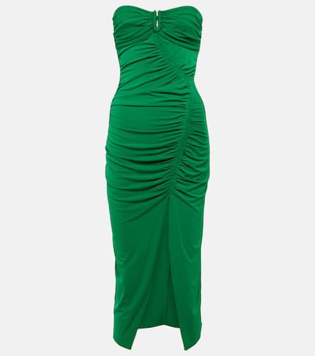 Strapless jersey ruched midi dress - Self-Portrait - Modalova