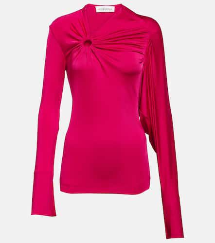 Gathered jersey top - Victoria Beckham - Modalova