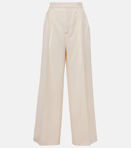 Pantalones anchos de lana de tiro alto - Wardrobe.NYC - Modalova