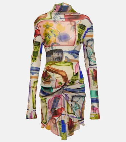 Off-White Bedrucktes Minikleid - Off-White - Modalova