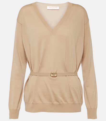 VLogo Signature virgin wool sweater - Valentino - Modalova