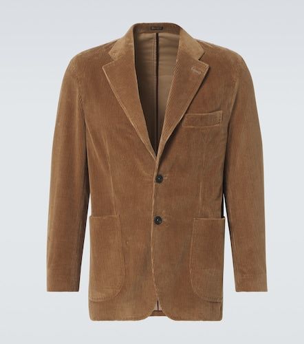 Blazer in velluto a coste di cotone - Rubinacci - Modalova