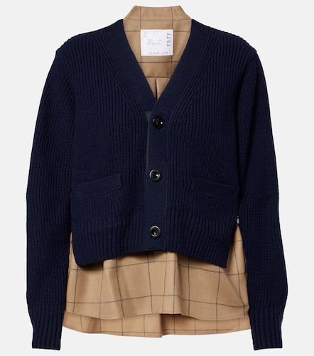 Cardigan aus einem Wollgemisch - Sacai - Modalova