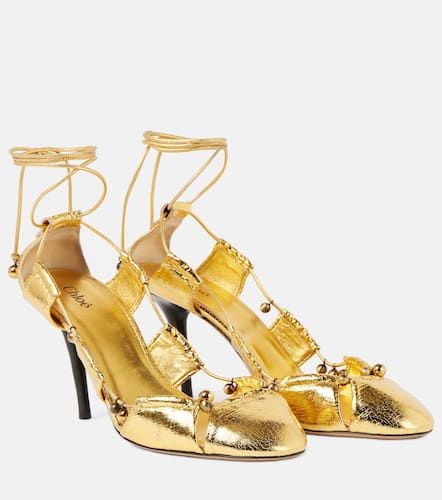 Chloé Pumps Luna aus Metallic-Leder - Chloe - Modalova