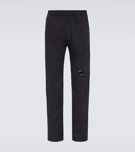 Cotton and linen straight pants - C.P. Company - Modalova