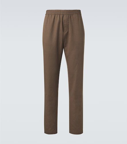 Pantalones rectos de algodón y lino - Sunspel - Modalova