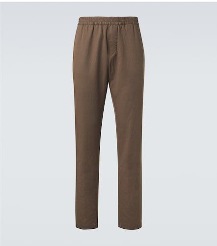 Pantaloni regular in cotone e lino - Sunspel - Modalova