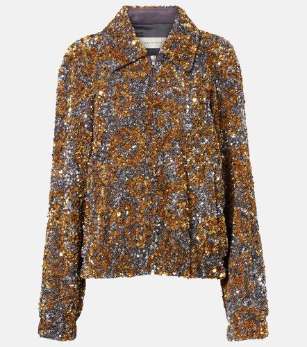 Sequined blouson jacket - Dries Van Noten - Modalova