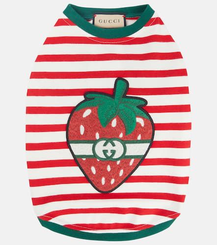 Strawberry striped dog sweater - Gucci - Modalova