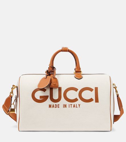 Borsa da viaggio Large in canvas con logo - Gucci - Modalova