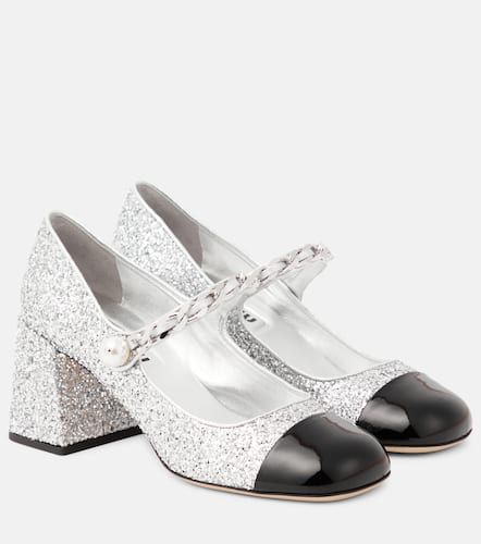 Miu Miu Glitter Mary Jane pumps - Miu Miu - Modalova