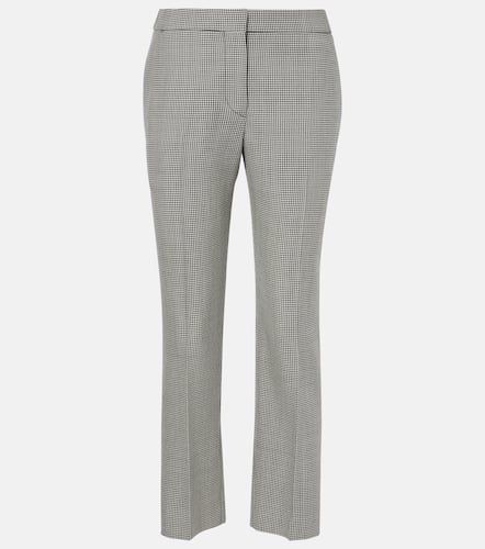 Gerade High-Rise-Hose aus Wolle - Alexander McQueen - Modalova