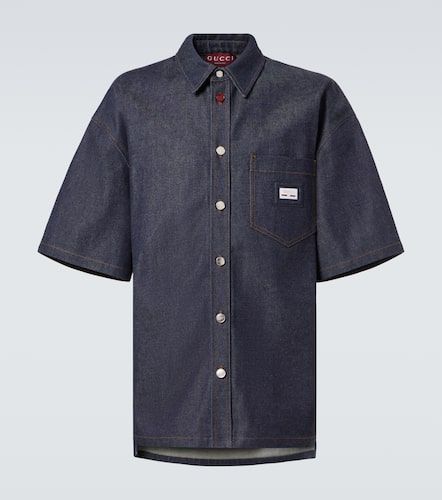 Gucci Camicia bowling di jeans - Gucci - Modalova