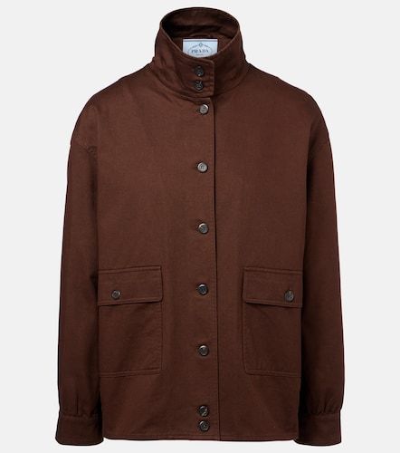 Prada Oversized cotton field jacket - Prada - Modalova