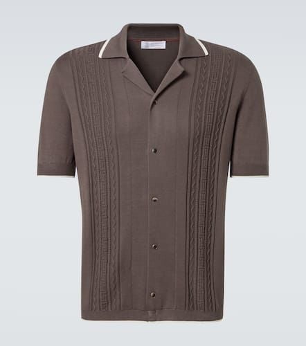 Camicia in maglia di cotone - Brunello Cucinelli - Modalova