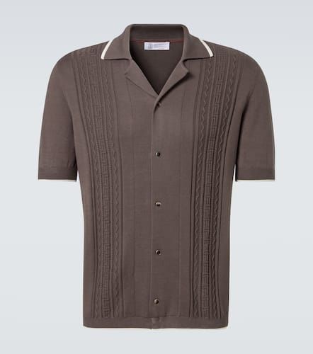 Camisa de punto de algodón - Brunello Cucinelli - Modalova