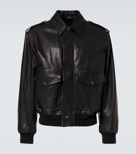 Burberry Leather bomber jacket - Burberry - Modalova