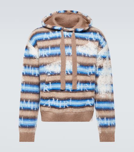 Staggered Striped mohair and wool-blend hoodie - Amiri - Modalova