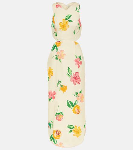 AlÃ©mais Cutout linen floral midi dress - Alemais - Modalova