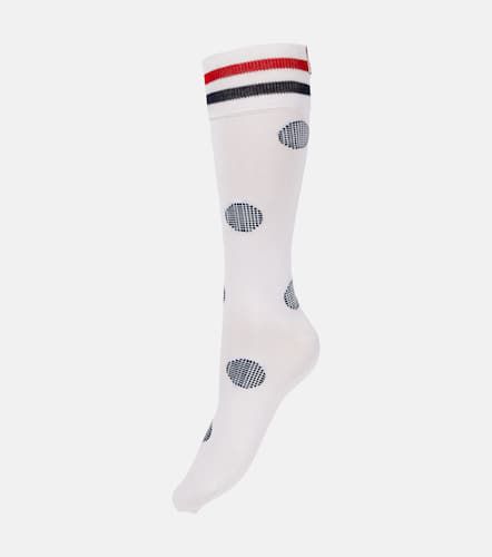 Polka-dot cotton-blend socks - Thom Browne - Modalova