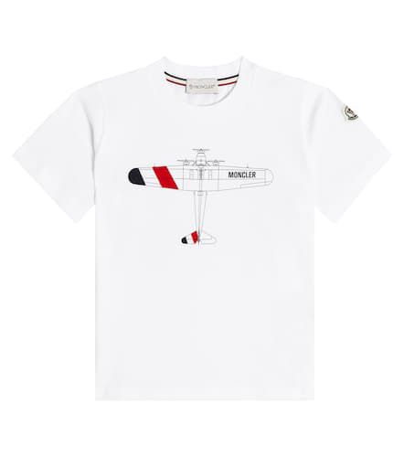 Bedrucktes T-Shirt aus Baumwolle - Moncler Enfant - Modalova