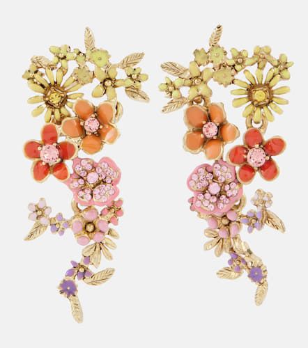Flower Garden enamel earrings - Oscar de la Renta - Modalova