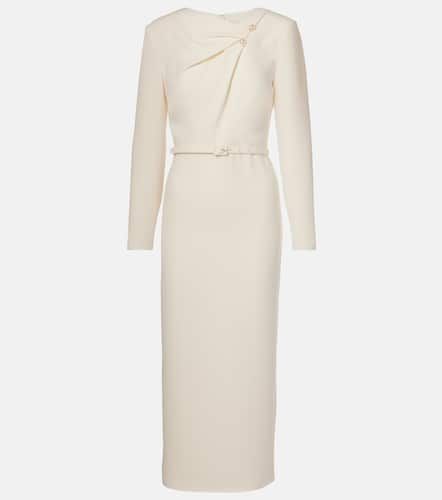 Vestido midi de cady con cinturón - Roland Mouret - Modalova