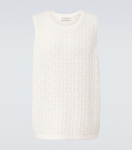 Canotta in misto cotone crochet - Frame - Modalova