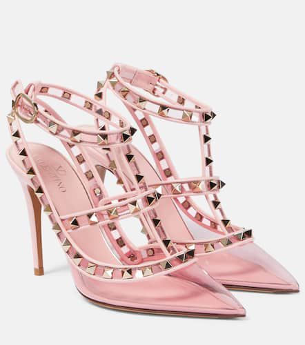 Verzierte Pumps Rockstud mit Leder - Valentino Garavani - Modalova