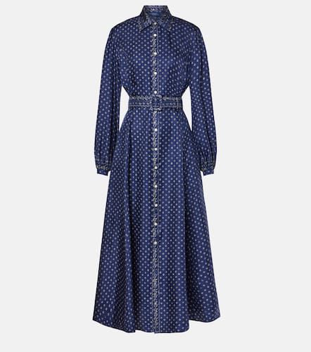 Vestido midi de seda paisley - Polo Ralph Lauren - Modalova