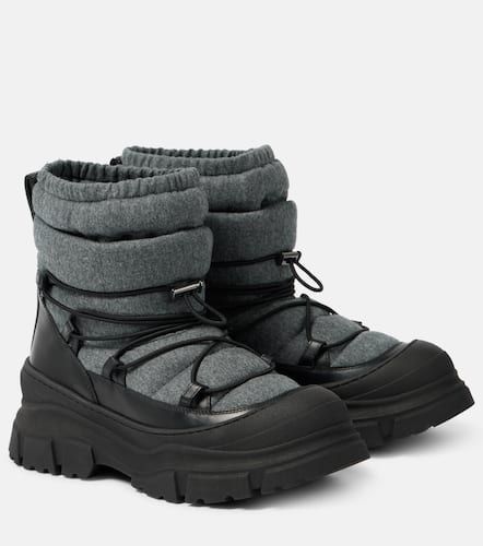 Botas de nieve con ribetes de piel - Brunello Cucinelli - Modalova