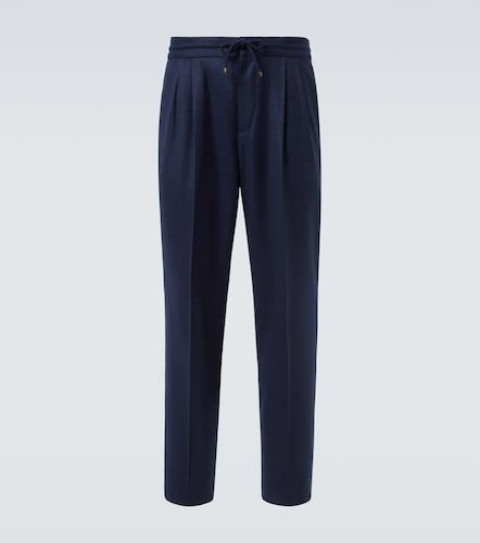 Virgin wool straight pants - Brunello Cucinelli - Modalova