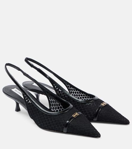 Slingback-Pumps aus Mesh mit Leder - Victoria Beckham - Modalova