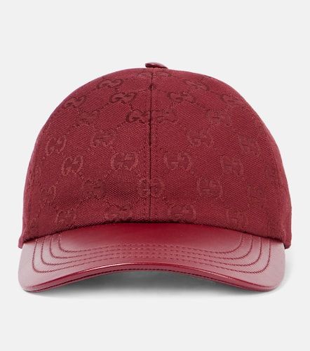 Gucci GG leather baseball cap - Gucci - Modalova