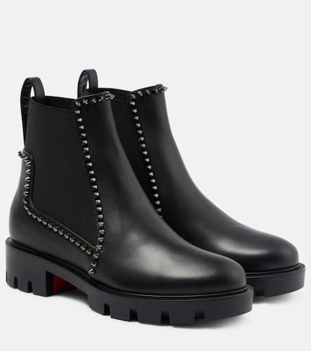 Out Lina embellished leather ankle boots - Christian Louboutin - Modalova