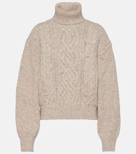 Cable-knit wool and cashmere turtleneck sweater - Loro Piana - Modalova