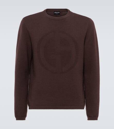 Logo wool-blend sweater - Giorgio Armani - Modalova