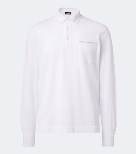Zegna Polo de piqué de algodón - Zegna - Modalova