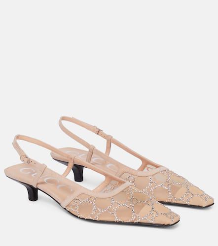 Verzierte Slingback-Pumps Demi - Gucci - Modalova