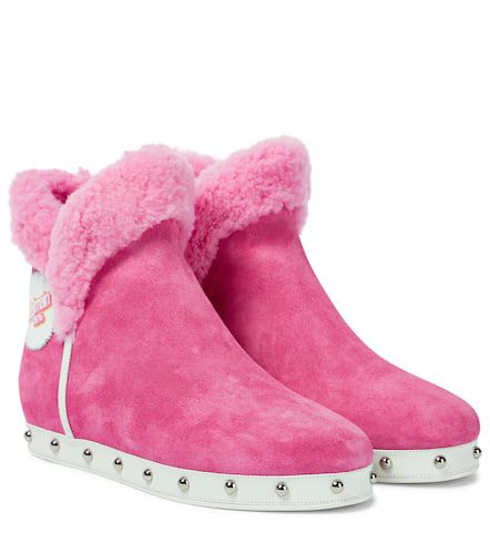 X Barbie® botas Urra de ante con borrego - Balmain - Modalova