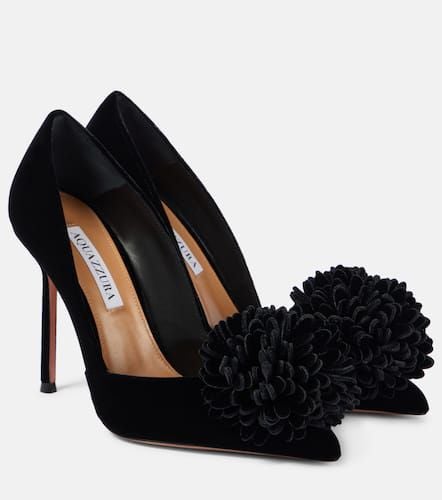 Pumps Couturier 105 in velluto - Aquazzura - Modalova