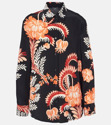 Blusa in crêpe de chine di seta - Etro - Modalova