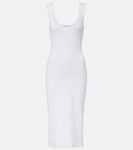 Vestido midi acanalado con cadena - Bottega Veneta - Modalova